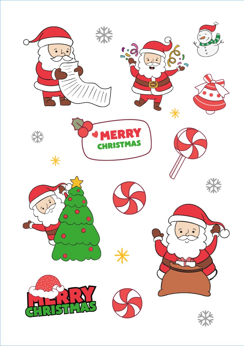 Mẫu Nhãn Sticker Giáng sinh, Christmas, Noel, 25/12, sự kiện, event, chương trình — LayerPic