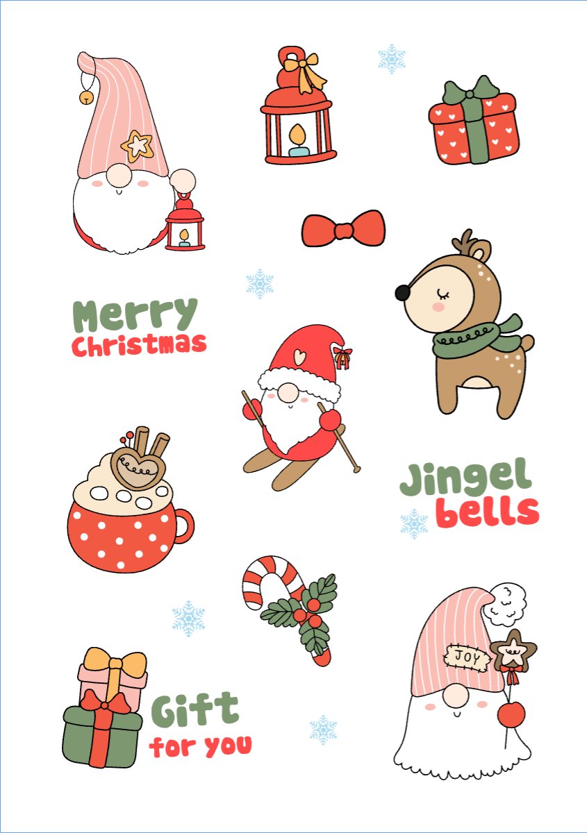 Mẫu Nhãn Sticker Giáng sinh, Christmas, Noel, 25/12, sự kiện, event, chương trình — LayerPic