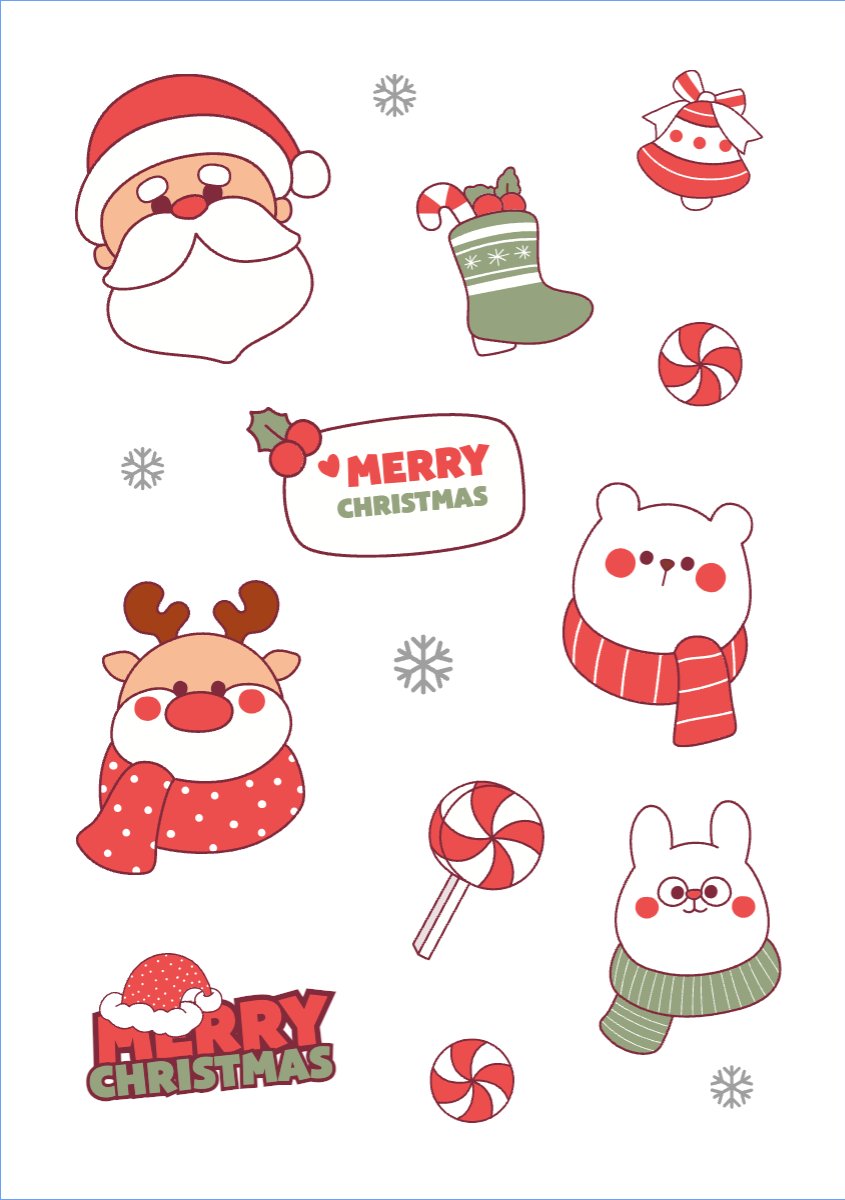 Mẫu Nhãn Sticker Giáng sinh, Christmas, Noel, 25/12, sự kiện, event, chương trình — LayerPic