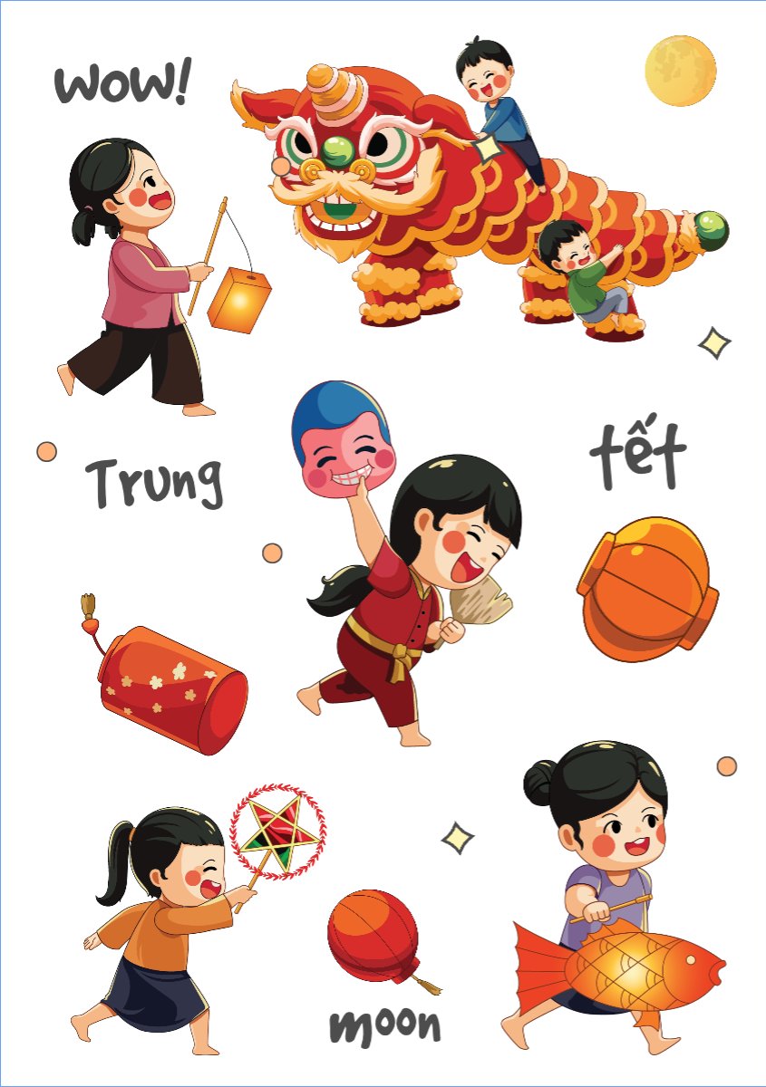 Mẫu Nhãn Sticker Trung Thu, mid-autumn festival, sự kiện, event — LayerPic
