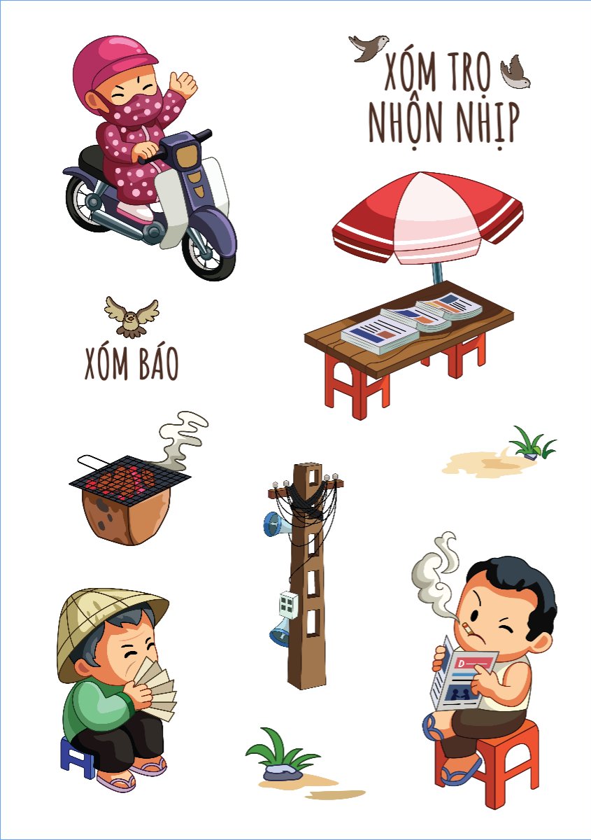 Mẫu Nhãn Sticker Việt Nam, Hà Nội, du lịch, travel, tourism, trải nghiệm — LayerPic