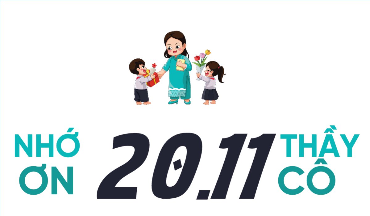 Mẫu Hashtag cầm tay Ngày nhà giáo, 20/11, Teacher's day, sự kiện, event, giáo dục, education, school, trường học — LayerPic