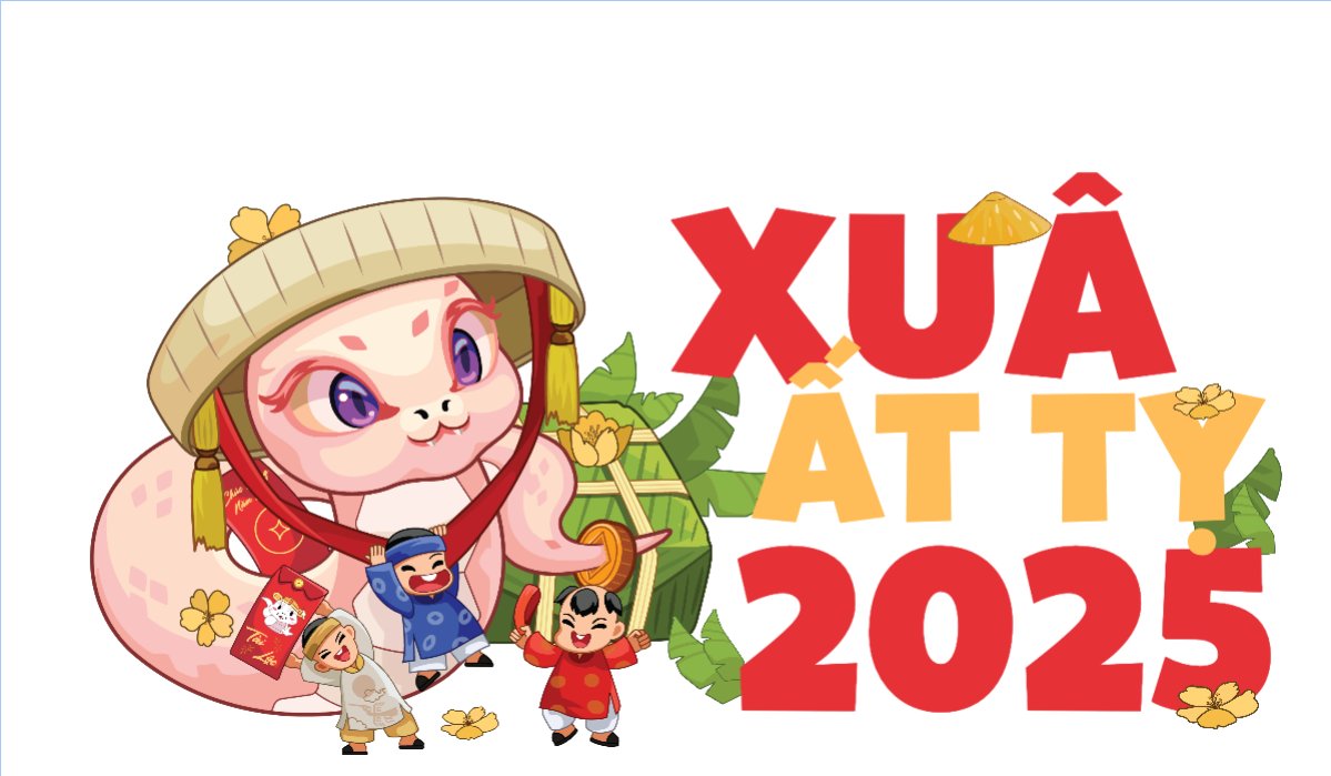 Mẫu Hashtag cầm tay Tết, Xuân, Ất tỵ, năm 2025, 2025, sự kiện, event, chương trình — LayerPic