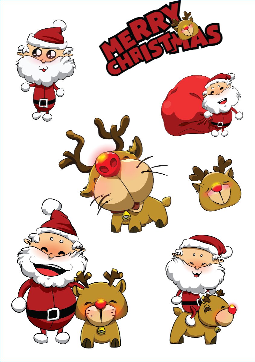 Mẫu Nhãn Sticker Giáng sinh, Christmas, Noel, 25/12, sự kiện, event, chương trình — LayerPic