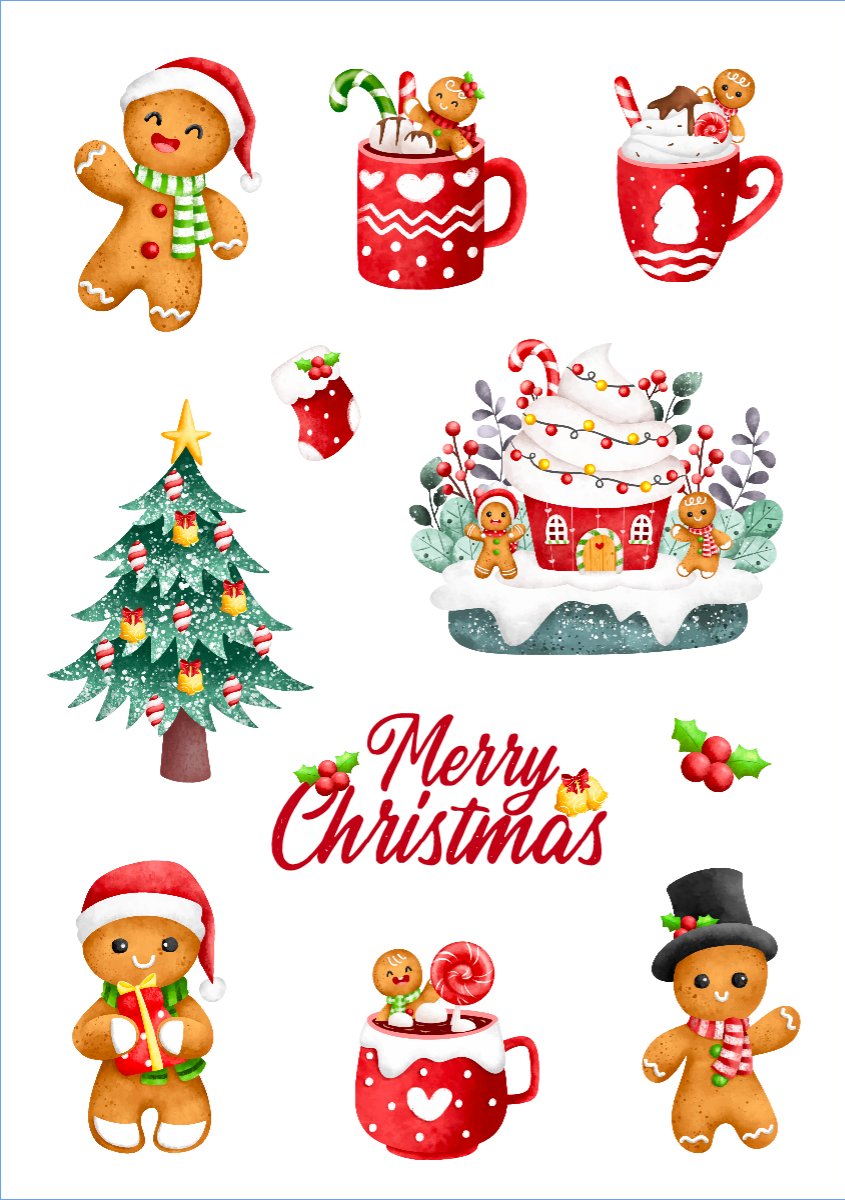 Mẫu Nhãn Sticker Giáng sinh, Christmas, Noel, 25/12, sự kiện, event, chương trình — LayerPic