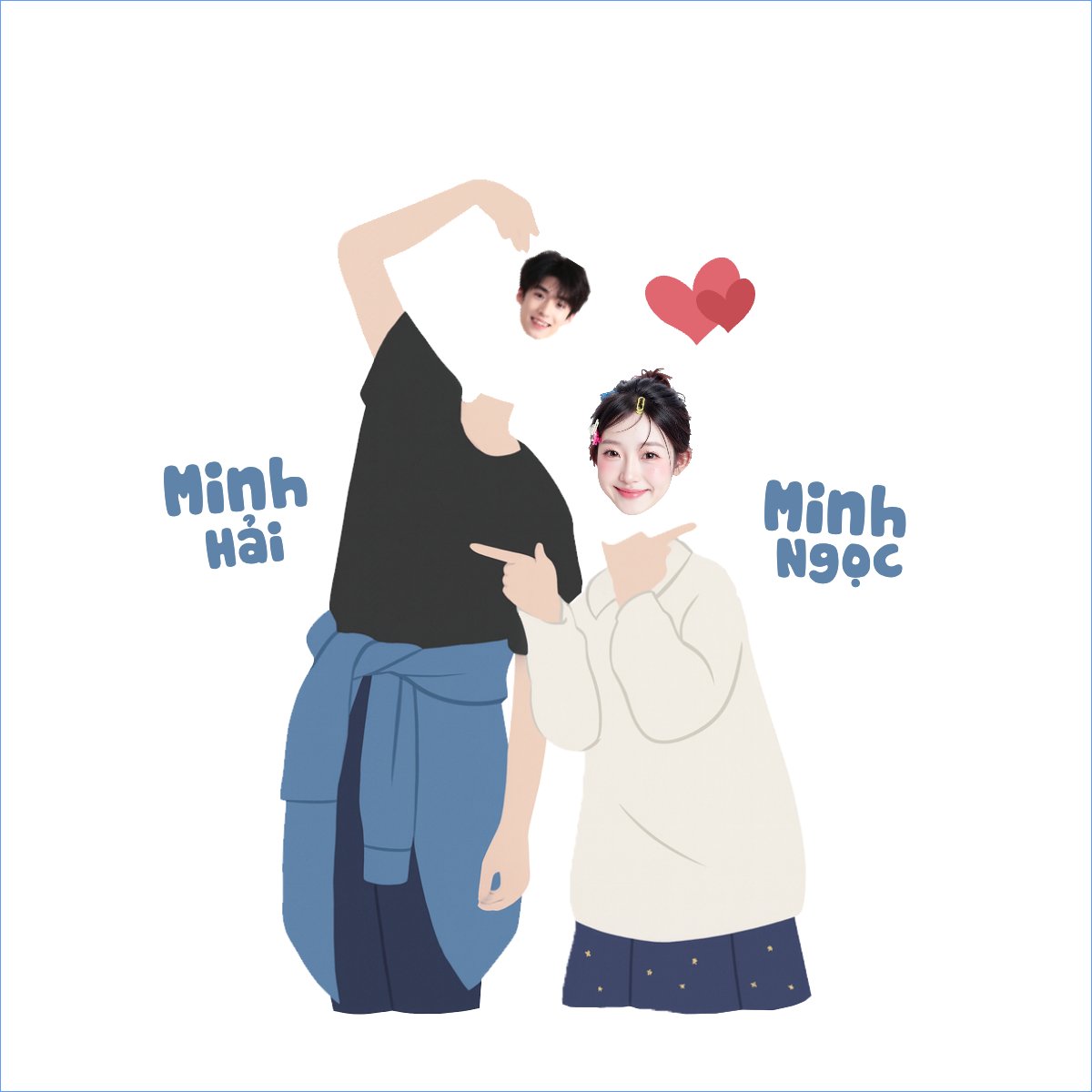 Mẫu Túi canvas Couple, cặp đôi, người yêu, lover, tình yêu, love, đơn giản, simple, cute, dễ thương — LayerPic