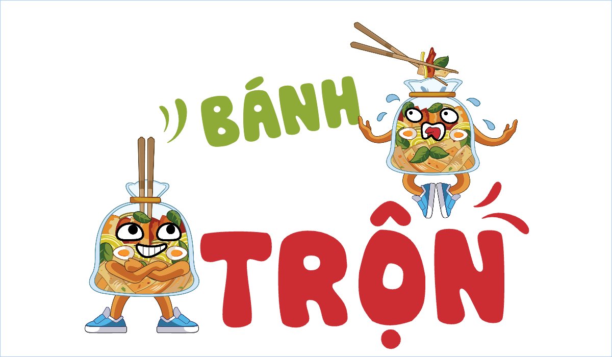 Mẫu Hashtag cầm tay Việt Nam, truyền thống, Vietnamese, traditional, bánh tráng trộn, đồ ăn, food, thực phẩm, ẩm thực — LayerPic